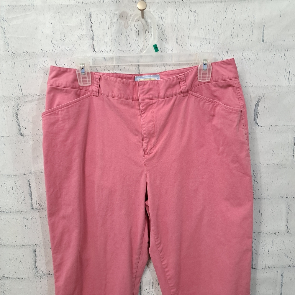 Eddie Bauer pink cotton pants - Picture 2 of 9